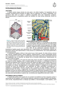 PATOLOGIAS DO FÍGADO - Disciplinas