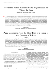 Geometria Plana: da Planta Baixa `a Quantidade de Tijolos