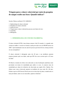 Triagem para o câncer colorretal por meio da - Unimed-BH