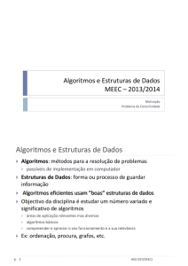 Algoritmos e Estruturas de Dados (AED, LEE 2º Sem 2013/14)