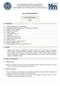 plano de ensino - Universidade Federal de Pelotas