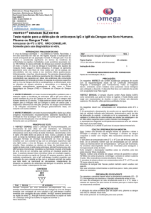 VISITECT DENGUE Ref OD136 Teste rápido para a detecção de