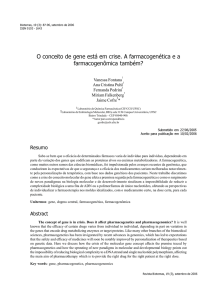 O conceito de gene está em crise. A farmacogenética e a