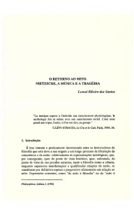 O Retorno ao Mito. Nietzsche, a Música e a Tragédia