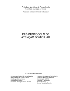 pré-protocolo de atenção domiciliar