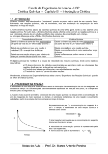 1 - Introdução a Cinética