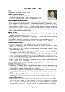 resumo curricular - Instituto de Investigação Científica Tropical