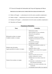 Programa das provas de conhecimentos gerais em português