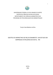 GESTÃO DO MARKETING DE RELACIONAMENTO: UM ESTUDO