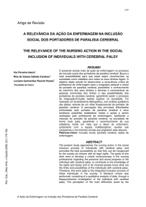 Artigo de Revisão A RELEVÂNCIA DA AÇÃO DA ENFERMAGEM