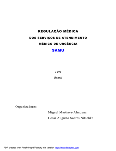 manual de regulação médica de urgência