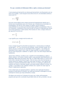 Estrelas e estatistica de Boltzmann-Gibbs