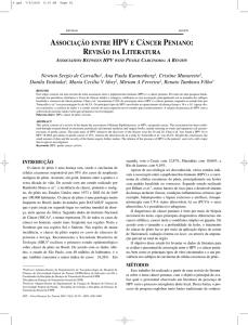 associação entre hpv e câncer peniano: revisão da literatura