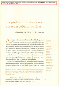 Os professores franceses e a redescoberta do Brasil