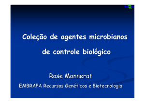 Coleção de agentes microbianos de controle biológico