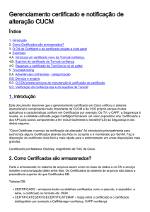 Gerenciamento certificado e notificação de alteração CUCM