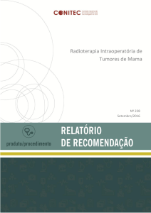 Radioterapia Intraoperatória de Tumores de Mama