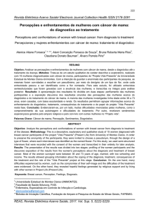 Percepções e enfrentamentos de mulheres com câncer de mama
