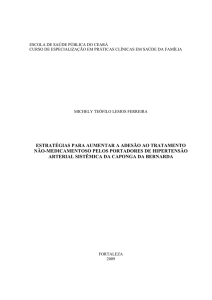 estratégias para aumentar a adesão ao tratamento não