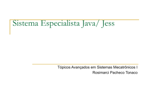 Sistema Especialista usando Jess/Java e TAGs/SQL
