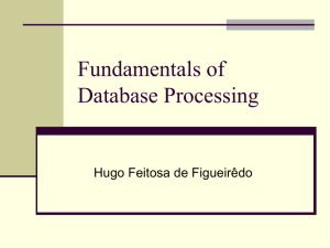 Fundamentals of Database Processing