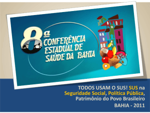 Saúde - Governo do Estado da Bahia
