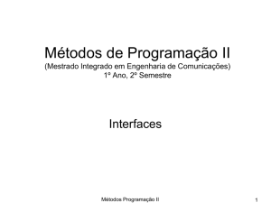 Métodos de Programação II