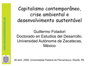 Capitalismo contemporâneo, crise ambiental e desenvolvimento