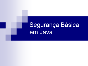 Segurança Básica em Java