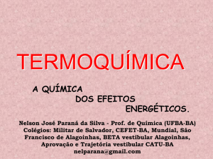 Termoquímica – Aula Power Point-Prof.Paraná