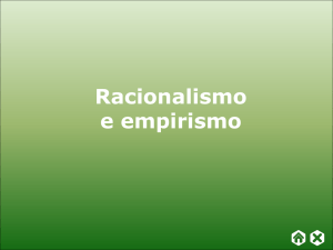 Racionalismo e empirismo