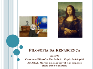 Filosofia da Renascença e Filosofia Moderna