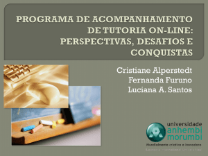 programa de acompanhamento de tutoria on-line