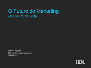 THREE IMPERATIVES The future practice of marketing