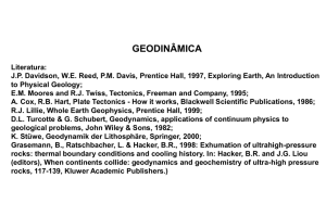 A Tectônica de Placas em Ciencia do Sistema Terra