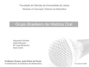 Diapositivo 1 - Universidade de Lisboa