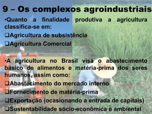 9 – Os complexos agroindustriais