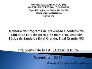 Melhoria da qualidade da Atenção ao Pré-natal e