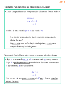 Teorema Fundamental da Programação Linear
