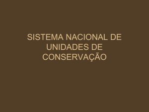 sistema nacional de unidades de conservação