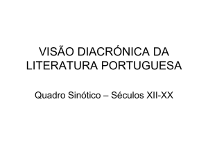 visão diacrónica da literatura portuguesa