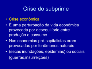 Palestra - Crise do Subprime
