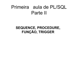 Primeira aula de PL-SQL - FTP da PUC
