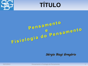 Slide 1 - Sérgio Biagi Gregorio