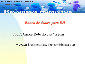 BANCO DE DADOS DE RH! - carlosrobertodasvirgens