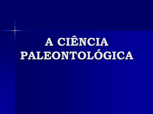 a ciência paleontológica - SOL