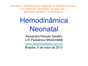 Hemodinâmica Neonatal