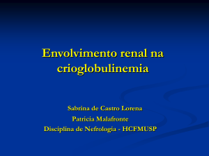 Envolvimento renal na crioglobulinemia