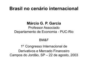 Brasil no cenário internacional Márcio GP Garcia