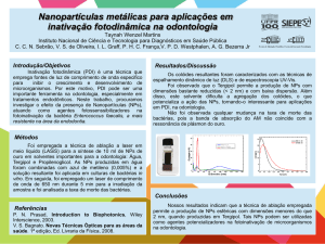 Nanopartículas metálicas para aplicações em - PRPPG